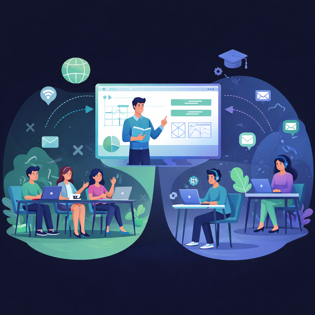 Senaro hybrid learning illustration
